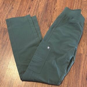 Figs scrub pants moss green